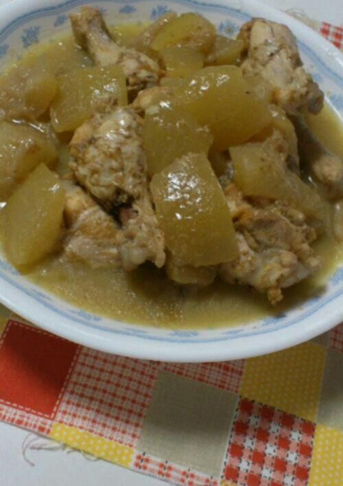 冬瓜と鶏のゴマだれ煮-レシピのメイン写真