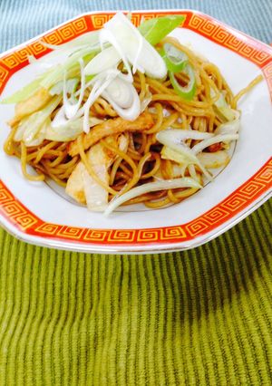 節約！美味！きつね焼きそば！-レシピのメイン写真