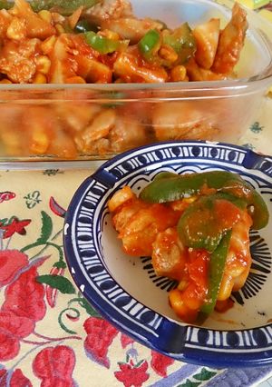 鶏もも肉とレンコンのトマト煮-レシピのメイン写真
