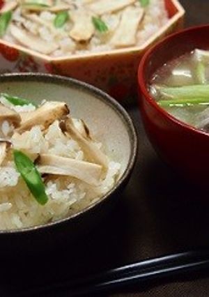 スイッチポン♪松茸ごはんかも～♡-レシピのメイン写真
