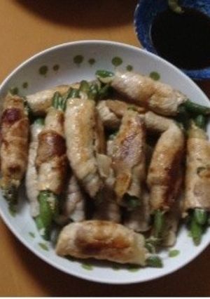 わさび醤油で♫しそ香る簡単豚肉巻き！-レシピのメイン写真