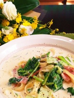 簡単☆ほうれん草のクリームパスタ☆-レシピのメイン写真