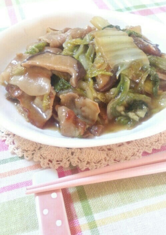 白菜と豚肉のとろみ炒め-レシピのメイン写真
