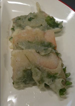 簡単！ 鮭の大葉包み天ぷら-レシピのメイン写真