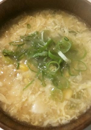 葱たっぷり！とろ～り中華コーンスープ-レシピのメイン写真