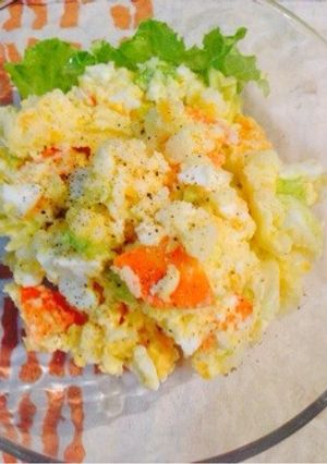 半熟たまごのふんわり♡ポテトサラダ-レシピのメイン写真