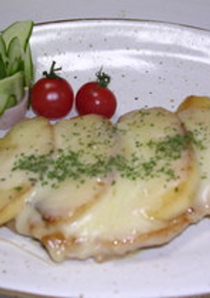 簡単♪美味しい　豚とリンゴのチーズ焼き-レシピのメイン写真
