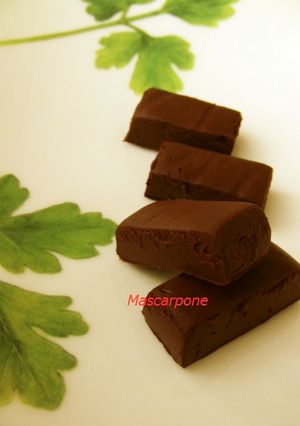 低糖質＊生ﾁｮｺ of ﾏｽｶﾙﾎﾟｰﾈ-レシピのメイン写真