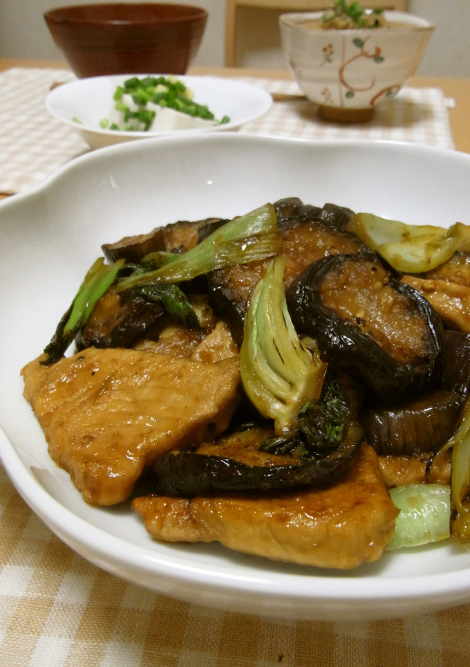かつおとなすと青梗菜のさっぱりお酢炒め-レシピのメイン写真