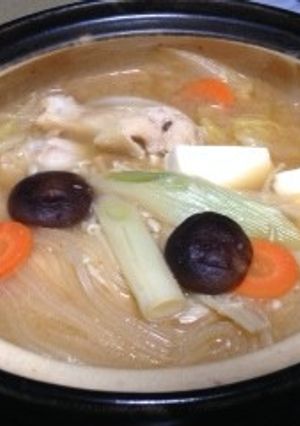 ニンニク味噌鍋(とりやさい風)修正中-レシピのメイン写真