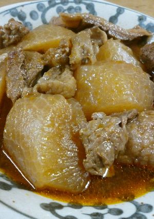 圧力鍋で牛すじと大根のうま煮(韓国風）-レシピのメイン写真