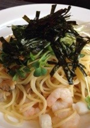 男でも簡単！タパス風スパゲティを自宅で！-レシピのメイン写真