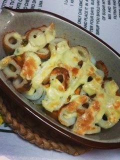 簡単☆かぼちゃとちくわのチーズ焼き-レシピのメイン写真