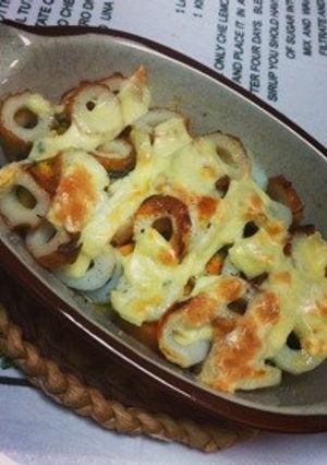 簡単☆かぼちゃとちくわのチーズ焼き-レシピのメイン写真