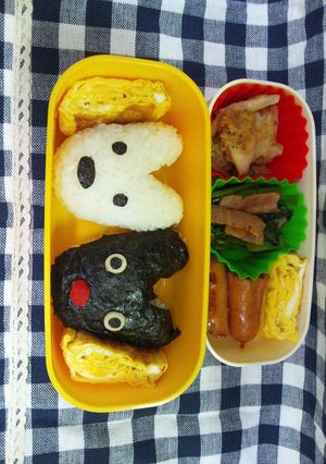 キャラ弁-リサとガスパール--レシピのメイン写真