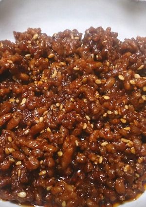 麺やご飯によく合う♪ごま肉味噌-レシピのメイン写真