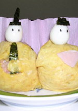 ちらし寿司でおひな様♪-レシピのメイン写真