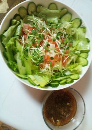 豆腐サラダ和風ドレッシング添え-レシピのメイン写真