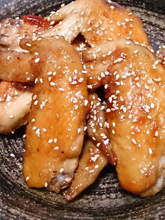 手羽先の揚げ焼き甘辛ダレ♡-レシピのメイン写真