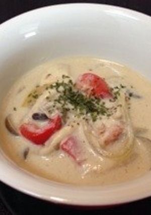 きのこの豆乳スープ-レシピのメイン写真