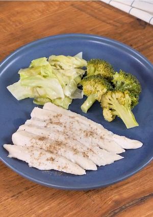 鶏むね肉と野菜の酒蒸し-レシピのメイン写真