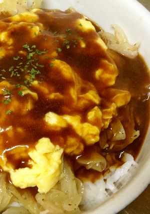 ガーリックオニオンの洋食丼-レシピのメイン写真