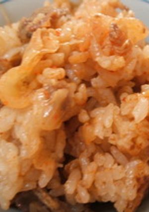 キムチの炊きこみご飯-レシピのメイン写真