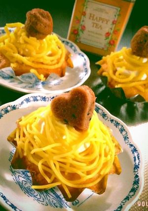 簡単！おいしい！さつまいもモンブラン-レシピのメイン写真