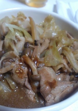 キャベツと豚肉の豆乳蒸し-レシピのメイン写真