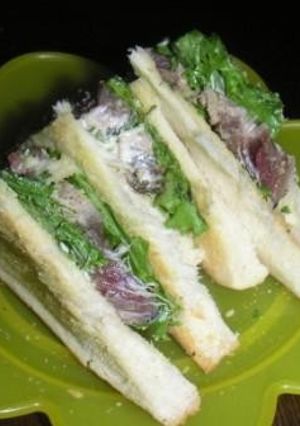 鰹たたきサンド-レシピのメイン写真