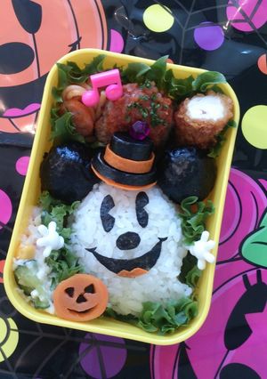 キャラ弁～ハロウィンミッキー-レシピのメイン写真
