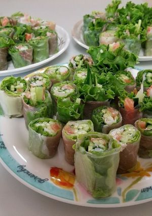 野菜が美味しく食べれるサラダ生春巻き-レシピのメイン写真