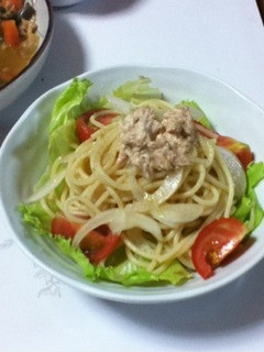 冷やしつなパスタ-レシピのメイン写真