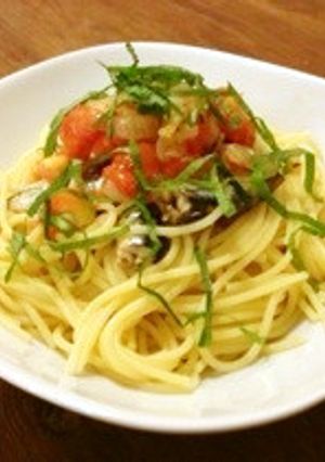 オイルサーディンのアル・ポモドーロパスタ-レシピのメイン写真