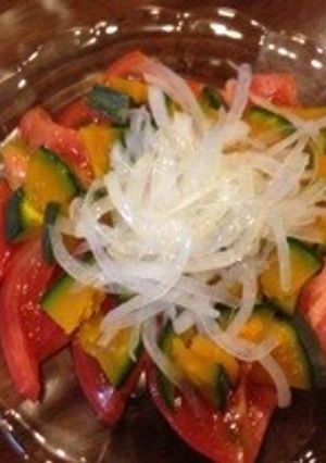 簡単♪*トマトとかぼちゃのサラダ*-レシピのメイン写真