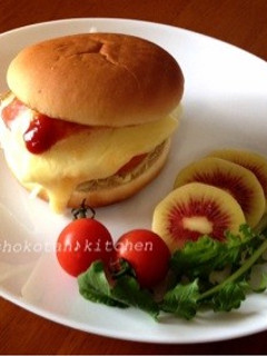 簡単美味しい♡ベーコンエッグバーガー♪-レシピのメイン写真