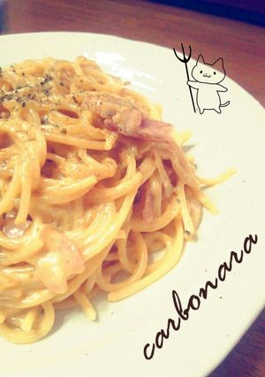 料理初心者でも簡単!カルボナーラ-レシピのメイン写真