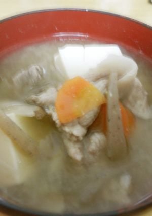 米麹みそを使った豚汁-レシピのメイン写真