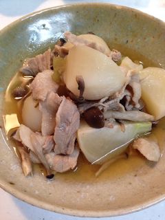 カブと豚肉の煮物-レシピのメイン写真