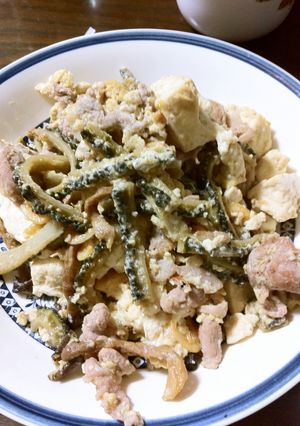 干しゴーヤで作る！ゴーヤチャンプル-レシピのメイン写真