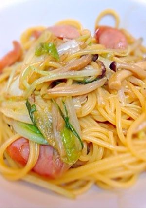 【リメイク】鍋の残り物で絶品和風パスタ☆-レシピのメイン写真