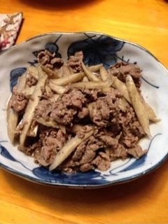 牛肉とごぼうの甘辛煮-レシピのメイン写真