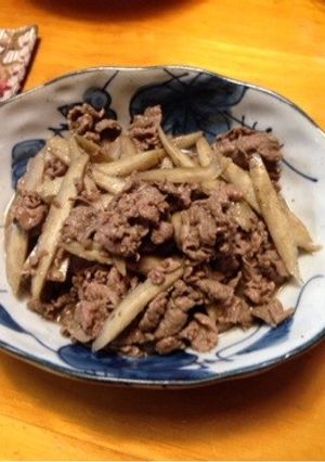 牛肉とごぼうの甘辛煮-レシピのメイン写真