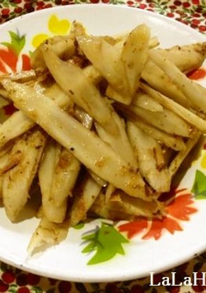 レンジで♪ゴボウの梅おかか和え-レシピのメイン写真