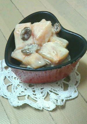 *柿のからしマヨ和えサラダ*-レシピのメイン写真