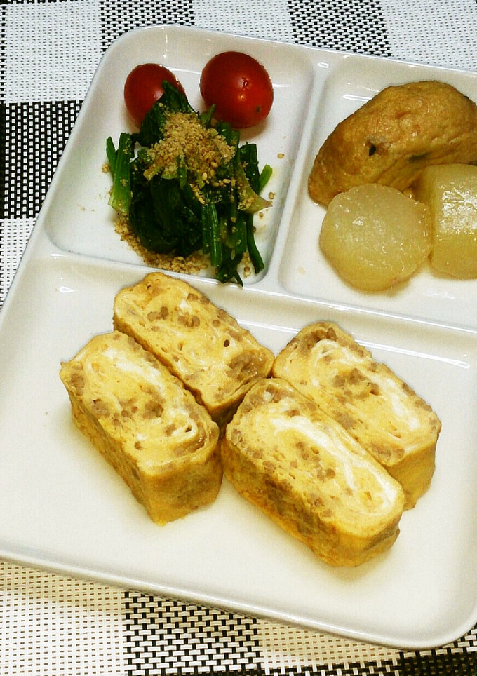 鶏そぼろ卵焼き＆和風オムレツ-レシピのメイン写真