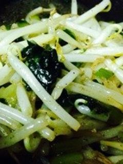 野沢菜漬けともやしの野菜炒め-レシピのメイン写真