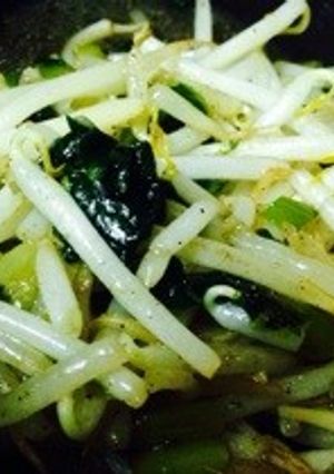 野沢菜漬けともやしの野菜炒め-レシピのメイン写真