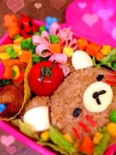 リラックマ 可愛い 簡単 人気 キャラ弁-レシピのメイン写真