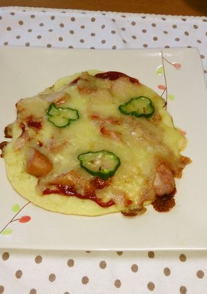 ホットケーキ　ハムチーズ焼き-レシピのメイン写真